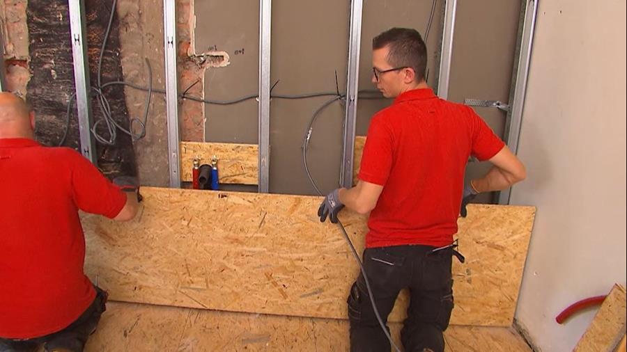 osb valse wand plaatsen