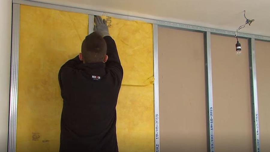 glaswol valse wand isoleren