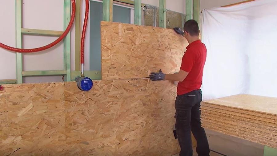 osb plaatsen valse wand