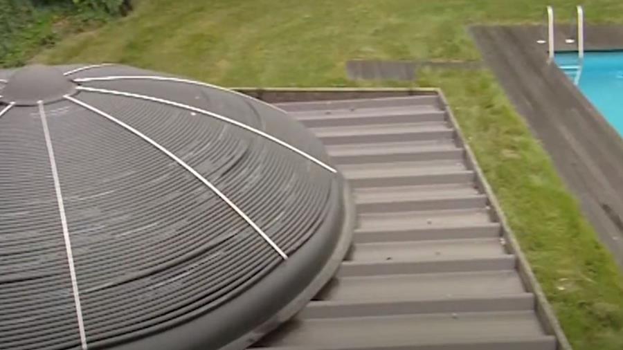 zonnewarmte zwembad verwarmen