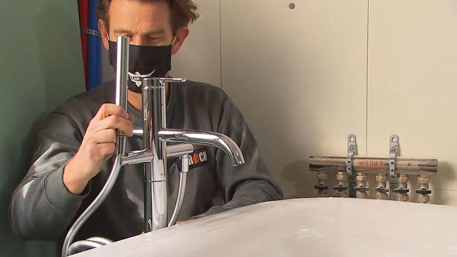 handdouche vrijstaand bad