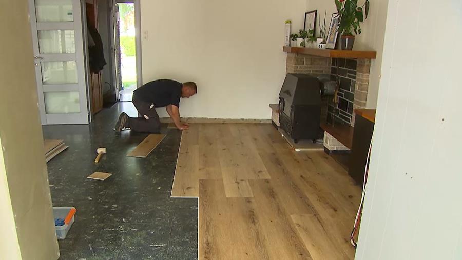 7. regel van 30 LVT-vloer plaatsen