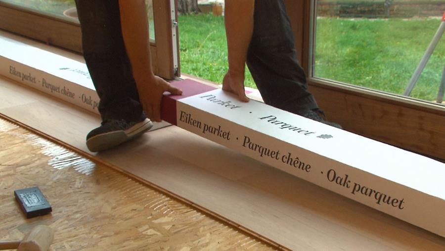 12. paketten leggen parket plaatsen