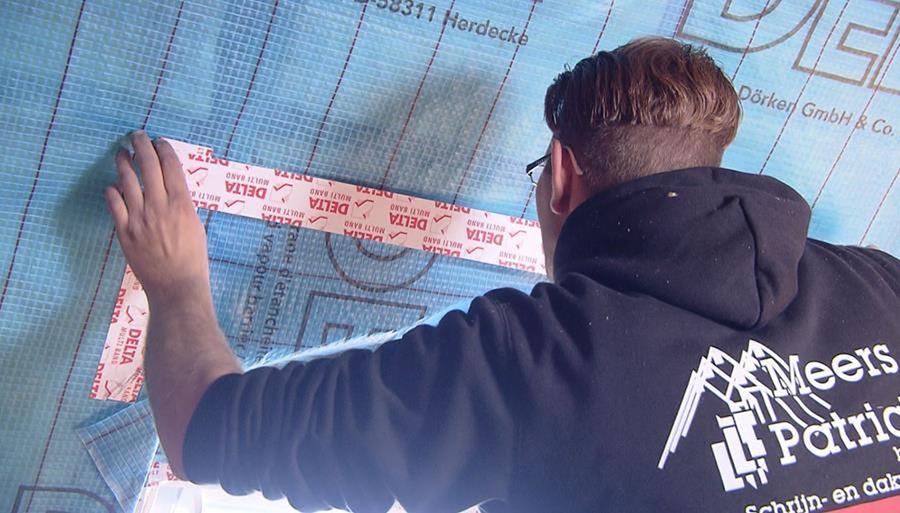luchtdicht bouwen tape dampscherm