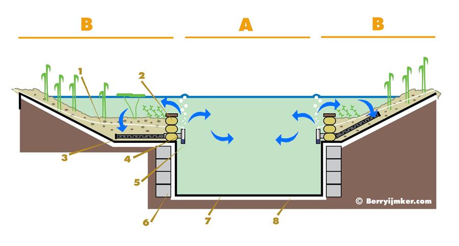 Schema zwemvijver