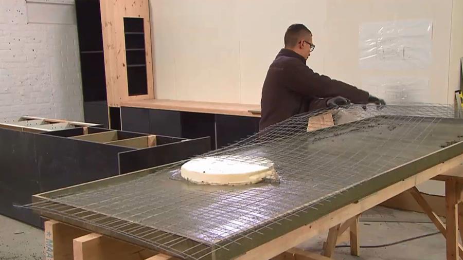 wapenen beton keukenwerkblad