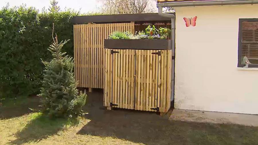 tuinkast met groendak