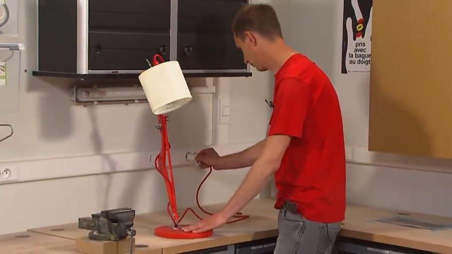 kapstoklamp zelfgemaakt