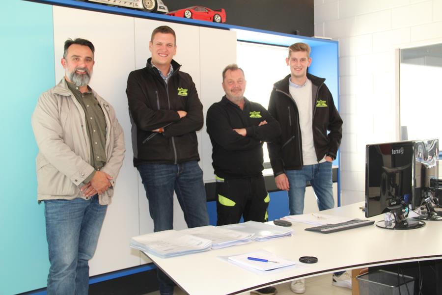 Mirko Berardo, Simon Durieux, Dany Réveillon en Nathan Collignon