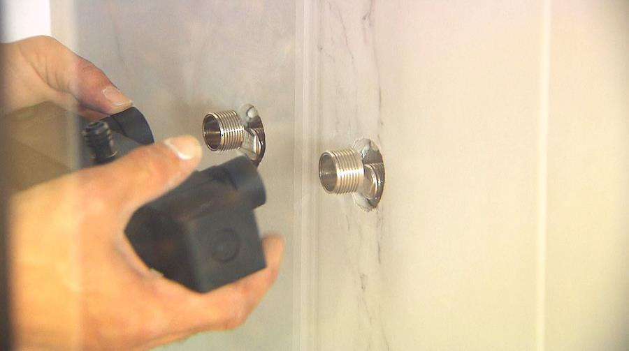 Thermostatische kraan positioneren