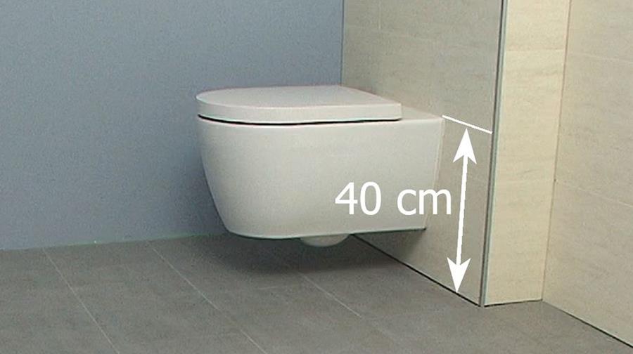 hoogte hangtoilet