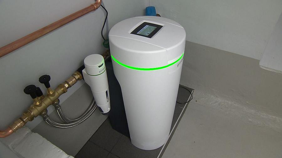waterontharder Grünbeck installatie waterleidingen