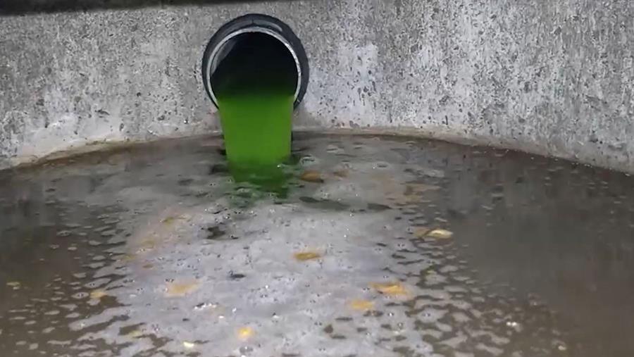 kleurwater keuring riolering