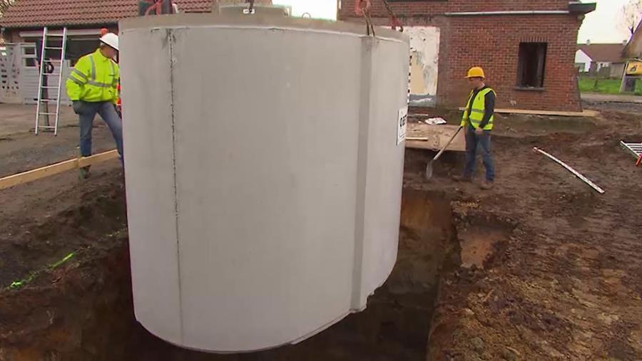 betonnen regenwaterput