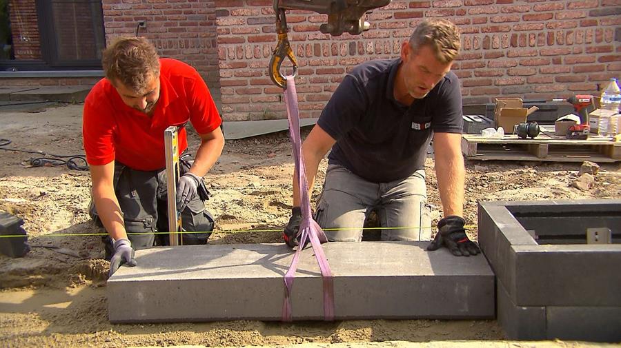 traptrede terras hoogteverschil