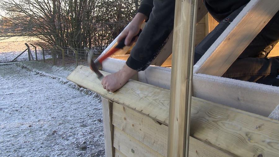 planken dakconstructie
