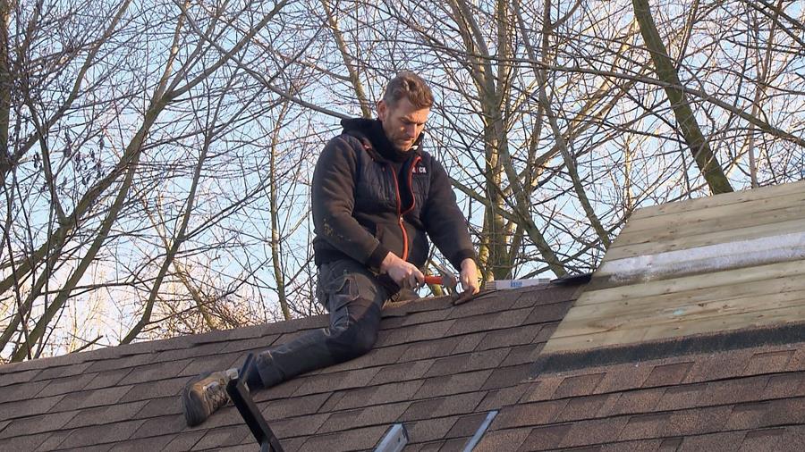 nok dak bedekken met shingles