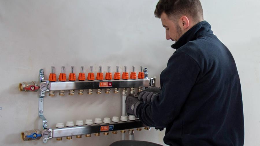 inregeling vloerverwarming begetube