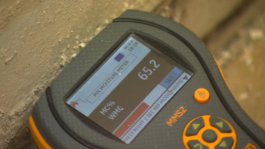 meten met een vochtmeter