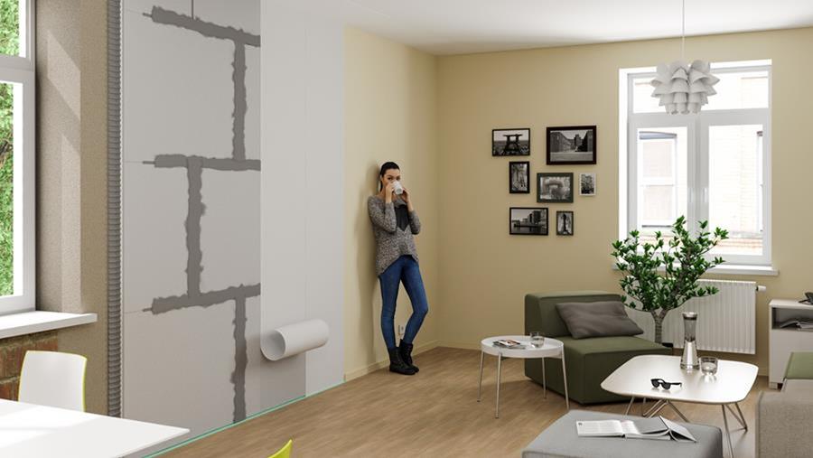 thermisch isolerende wandbekleding