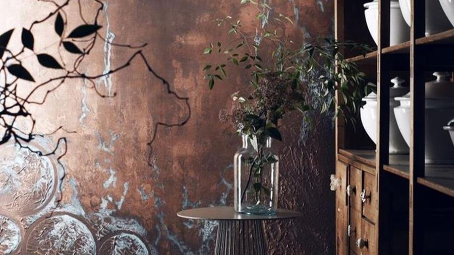 roesteffect op de muur decoratie
