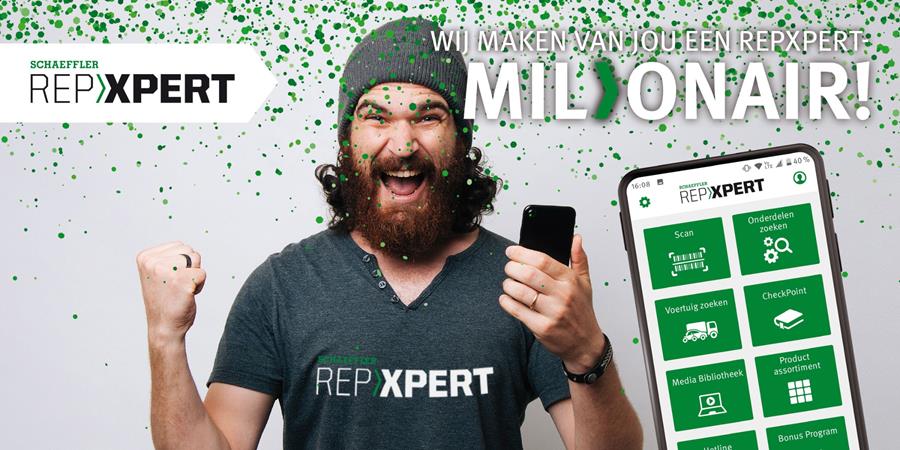 "REPXPERT Miljonair" actie in België, Nederland en Luxemburg
