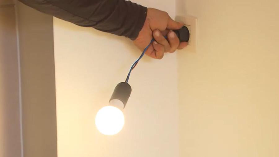gebruik voorlopige lamp stekker