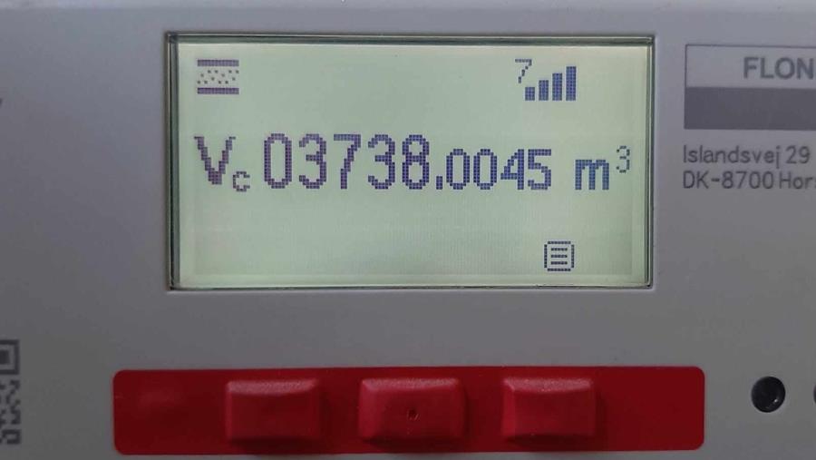 digitale gasmeter display