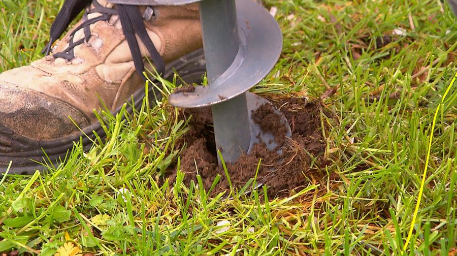 grondboor gaten grond
