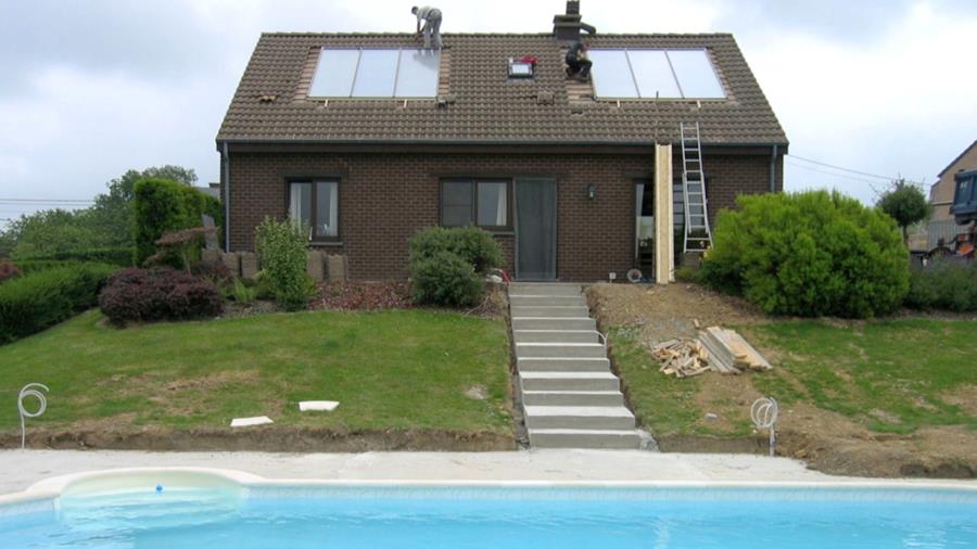 zonneboiler zwembad