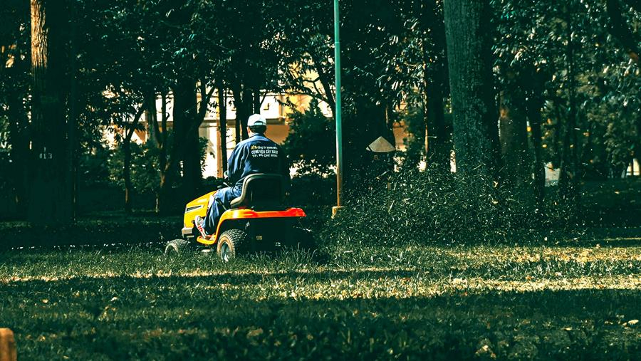 kopfoto gebruik zitmaaier