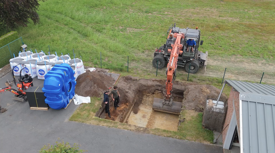 voorbereiding regenwaterput 1