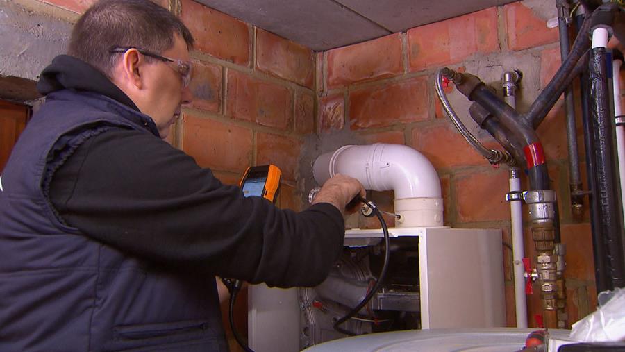 gasdruktest met open front