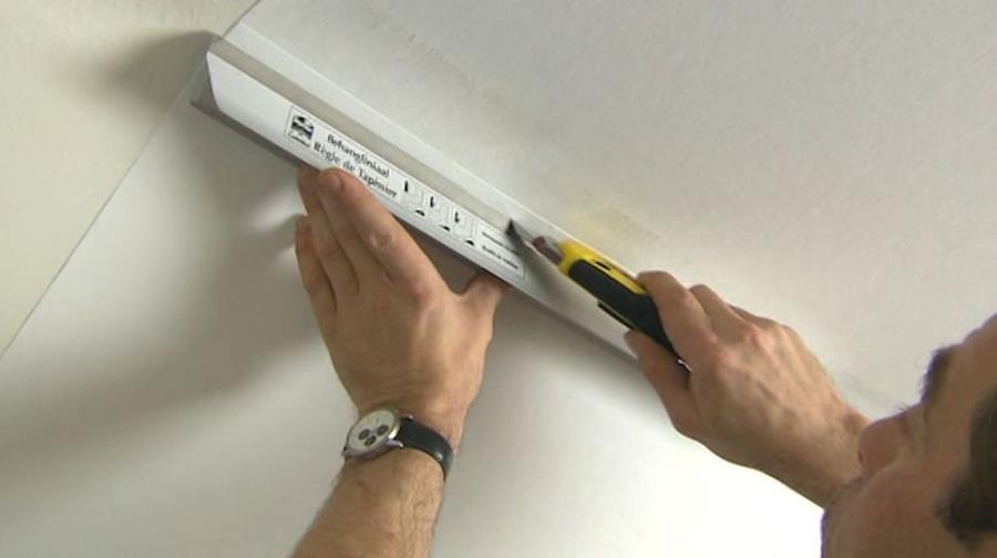 wandstrook plafond behangen