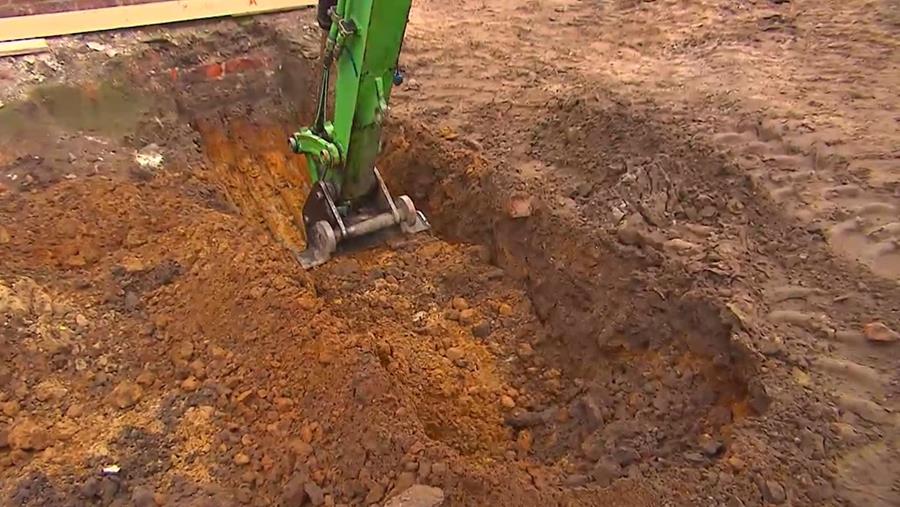 graven strookfunderingen gieten