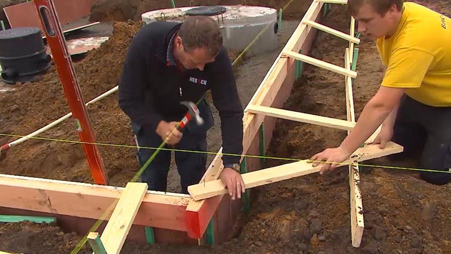 verstevigen strookfunderingen gieten