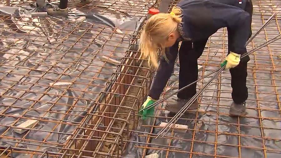 wapening strookfunderingen gieten