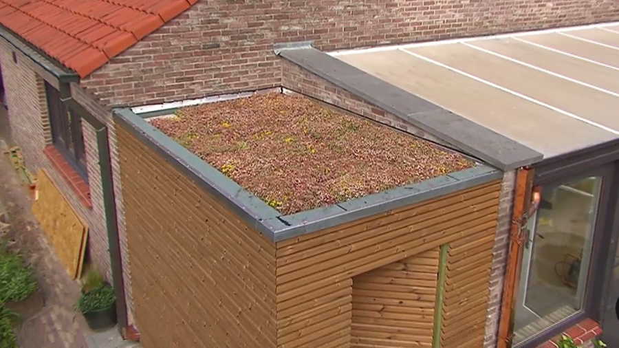 aanbouw tuinhuis