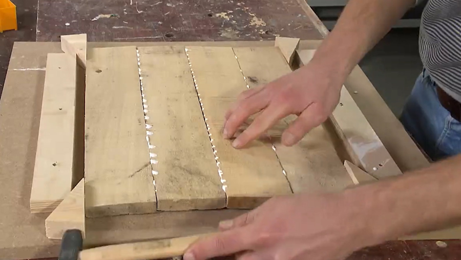 wig DIY klemhulpstuk planken