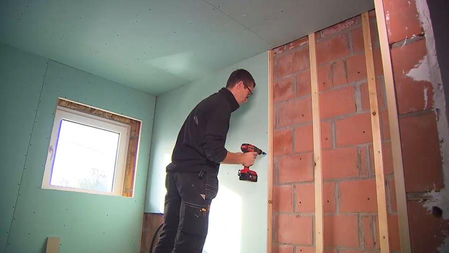 gips op hout werken met gipsplaten