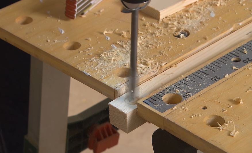 vlinder boor droogrek zelf maken