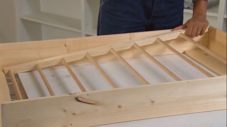 vastmaken droogrek zelf maken