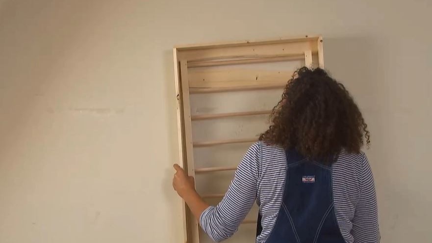 aan de muur droogrek zelf maken