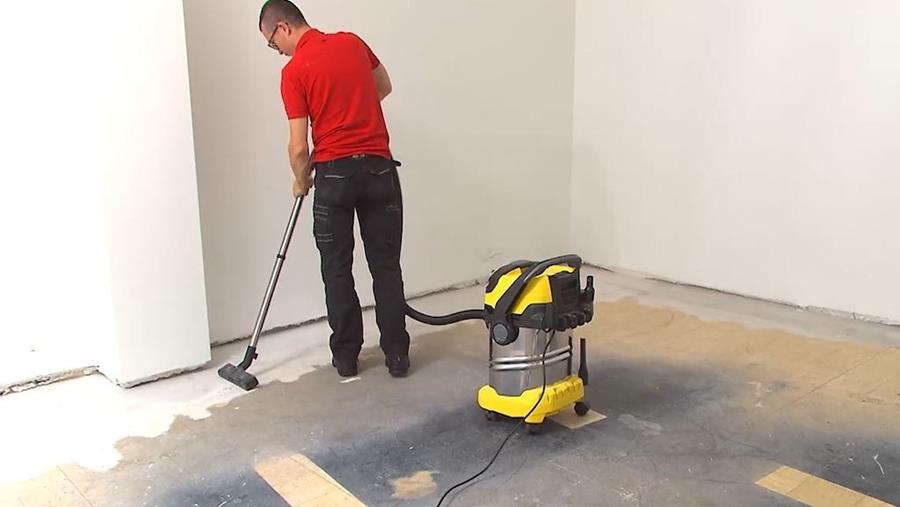 reinigen egaliseren vloer